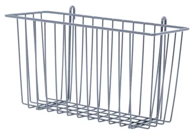 Quantum SG-B1357GY Store Grid Basket, 13-3/8"W x 5"D x 7"H, Gray