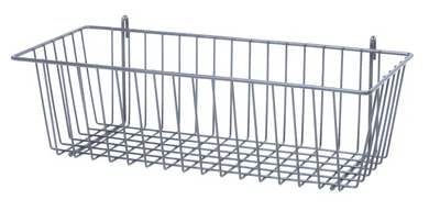 Quantum SG-B1775GY Store Grid Basket, 17-3/8"W x 7-1/2"D x 5"H, Gray