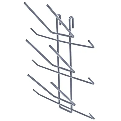 Quantum SG-BR6GY Store Grid Bottle Drying Rack, Gray