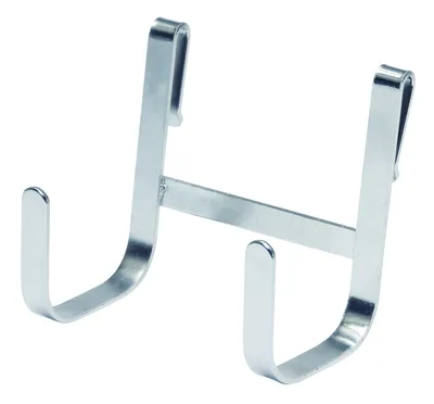 Quantum SG-HOOKDB Store Grid Large Double J Shaped Hook, 4-1/4"W x 2-1/2"D x 3-3/4"H, Green