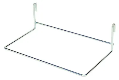 Quantum SG-IPH Store Grid Insert Pan Holder, 12"W x 7"D, Chrome