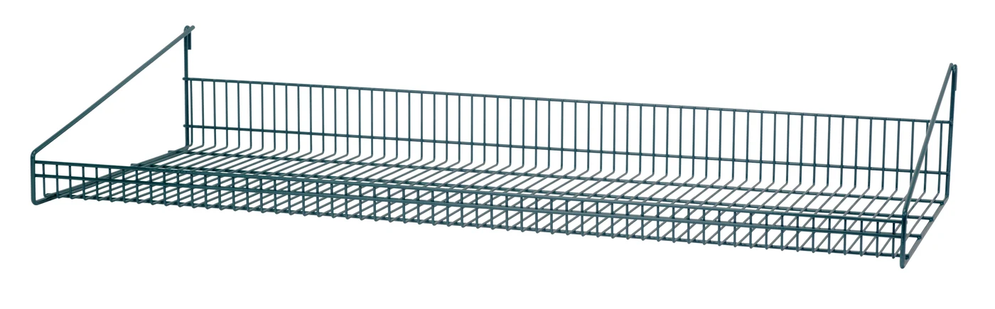 Quantum SG-LS1448P Store Grid Shelf, 14"W x 48"D x 7-1/2"H, Green