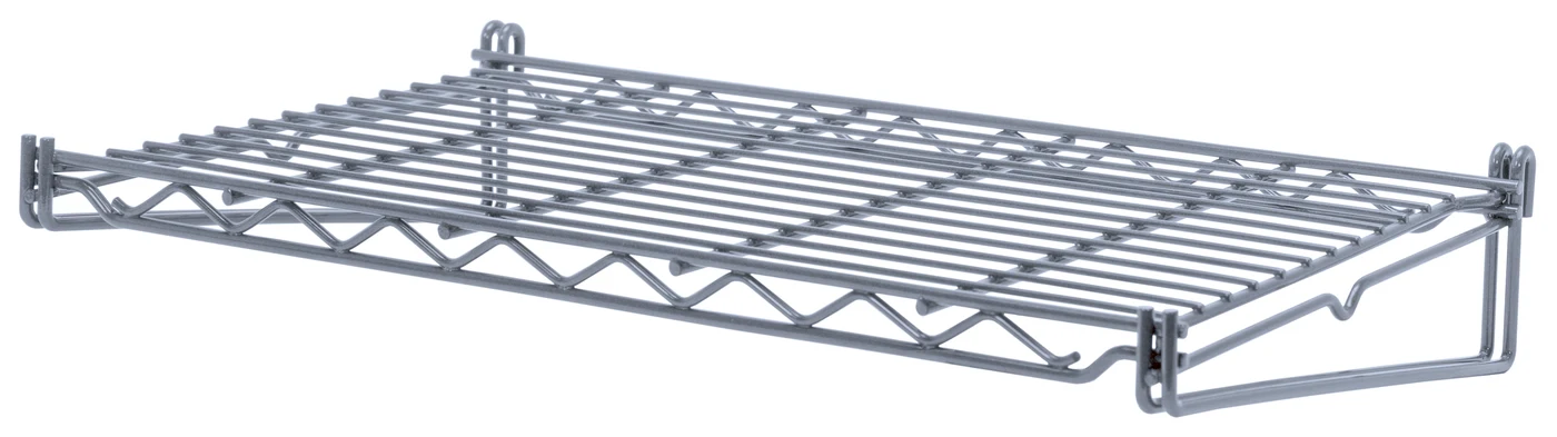Quantum SG-S1224GY Store Grid Shelf, 12"W x 24"D x 3-3/4"H, Gray