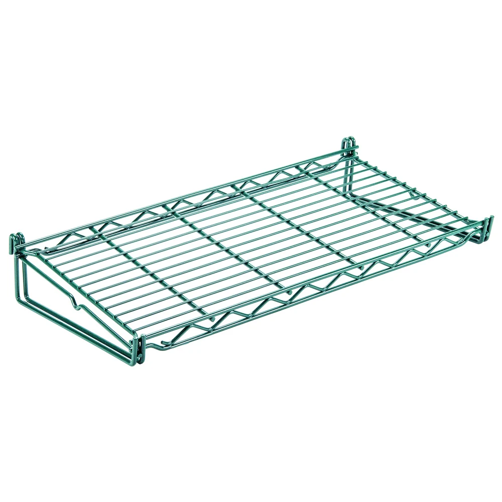 Quantum SG-S1224P Store Grid Shelf, 12"W x 24"D x 3-3/4"H, Green