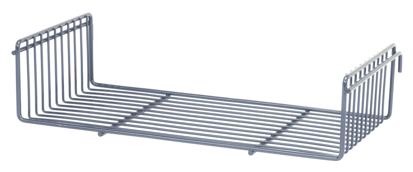 Quantum SG-S918GY Store Grid Shelf, 9"W x 18"D x 3-3/4"H, Gray