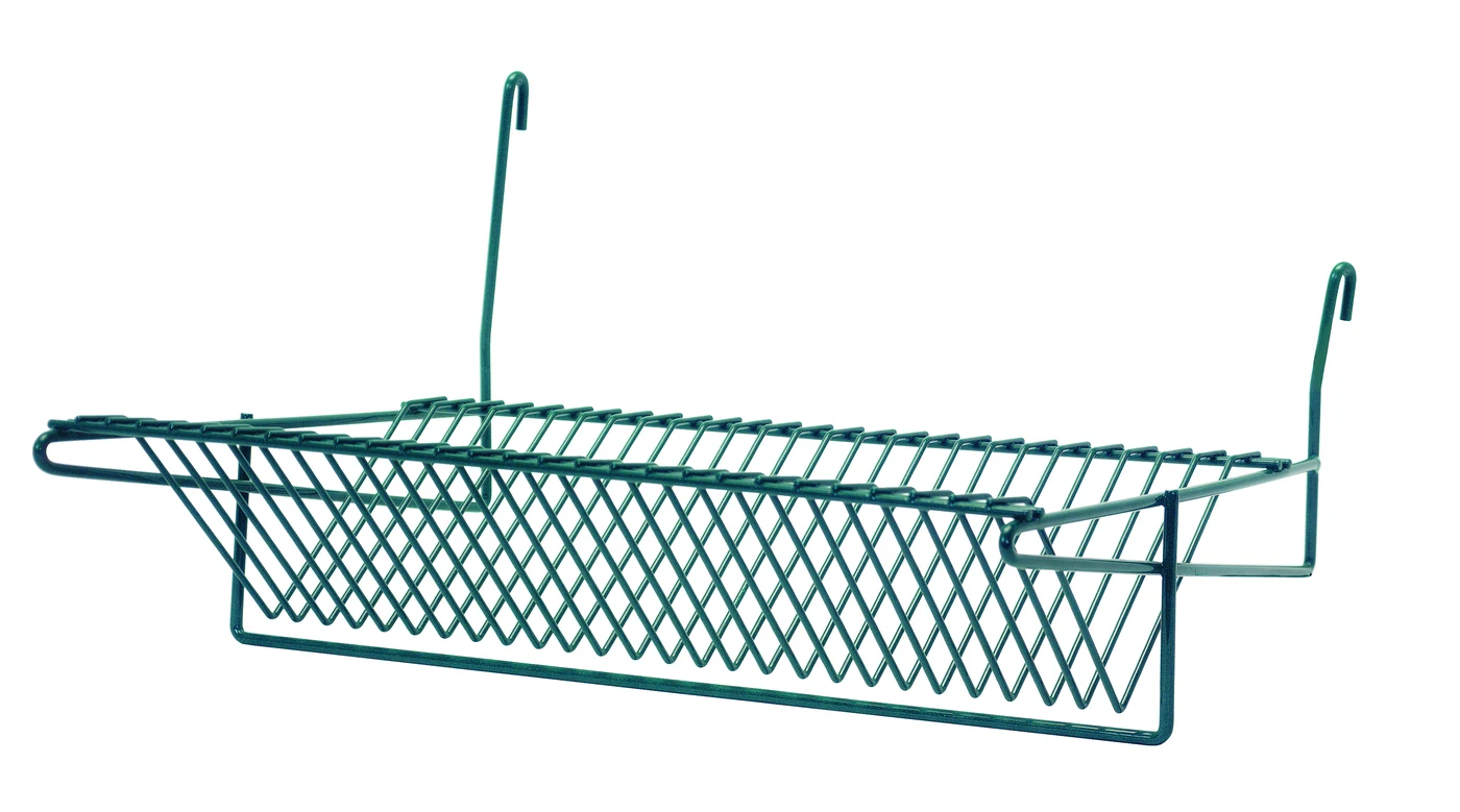 Quantum SG-SLH201412P Store Grid Slanted Lid/Tray Drying Rack, 20-1/2"W x 13-3/4"D x 10-1/2"H, Green