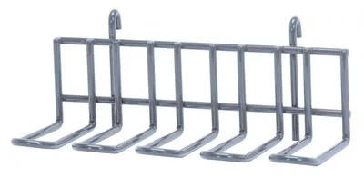 Quantum SG-UH4GY Store Grid Small Utensil Holder, 10-1/2"W x 5"D x 4-1/4"H, Gray
