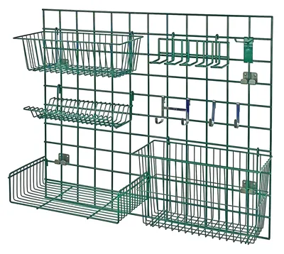 Quantum SGK-3036-1P Store Grid Light-Duty Kit, 36"L x 30"W, Green