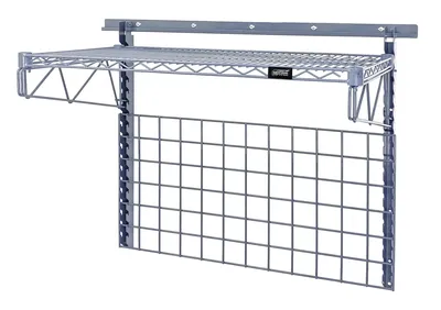Quantum SGK-401836-1GY Store Grid Medium-Duty Kit, 36"L x 18"W, 400 lb capacity, Gray