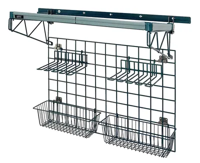 Quantum SGK-402436-1P Store Grid Standard-Duty Kit, 17-3/8"W x 7-1/2"D x 5"H, 250 lb capacity, Green