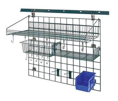 Quantum SGK-403036-2PBL Store Grid Standard-Duty Kit, 18"W x 36"D, 250 lb capacity, Green