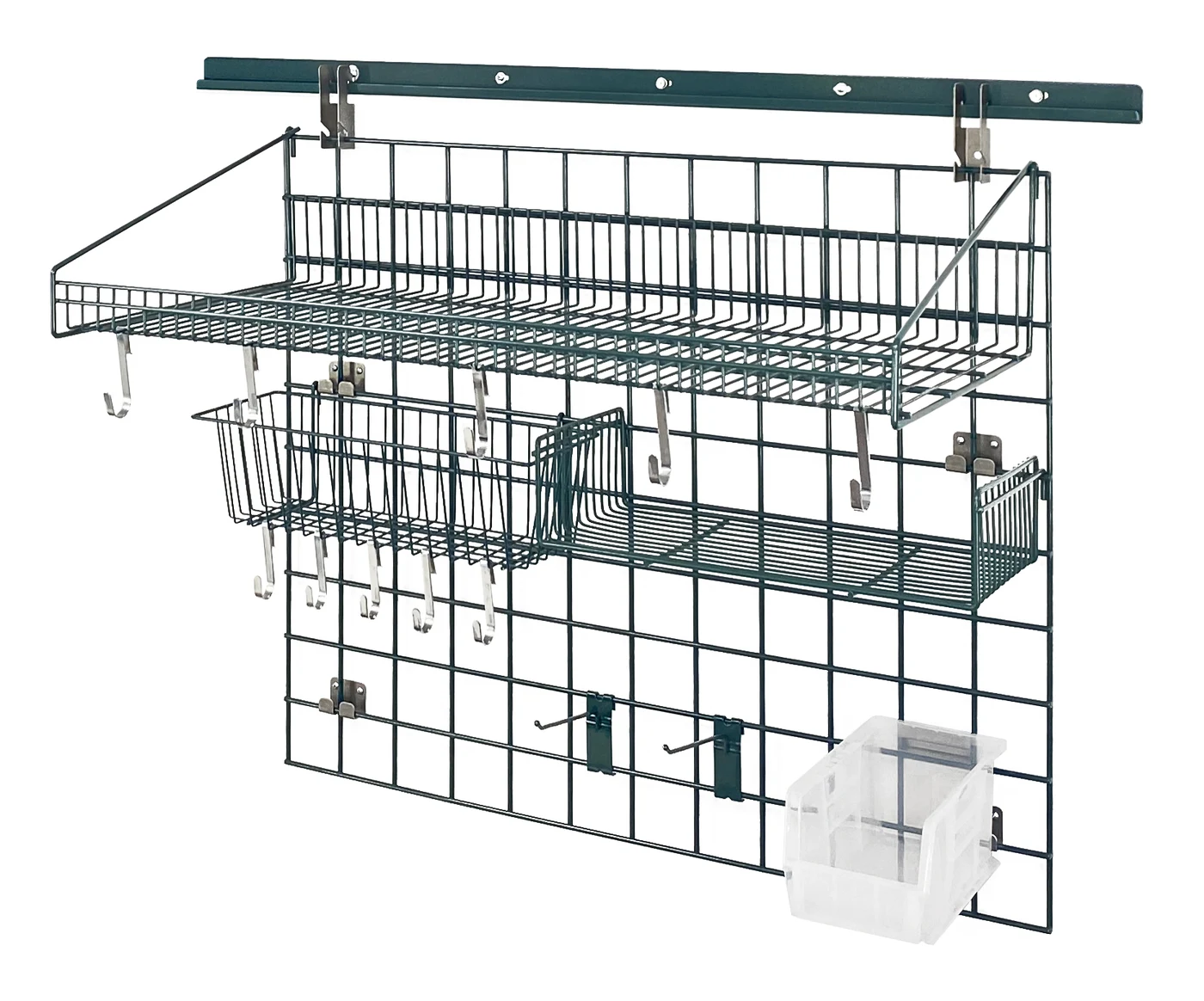 Quantum SGK-403036-2PCL Store Grid Standard-Duty Kit, 18"W x 36"D, 250 lb capacity, Green