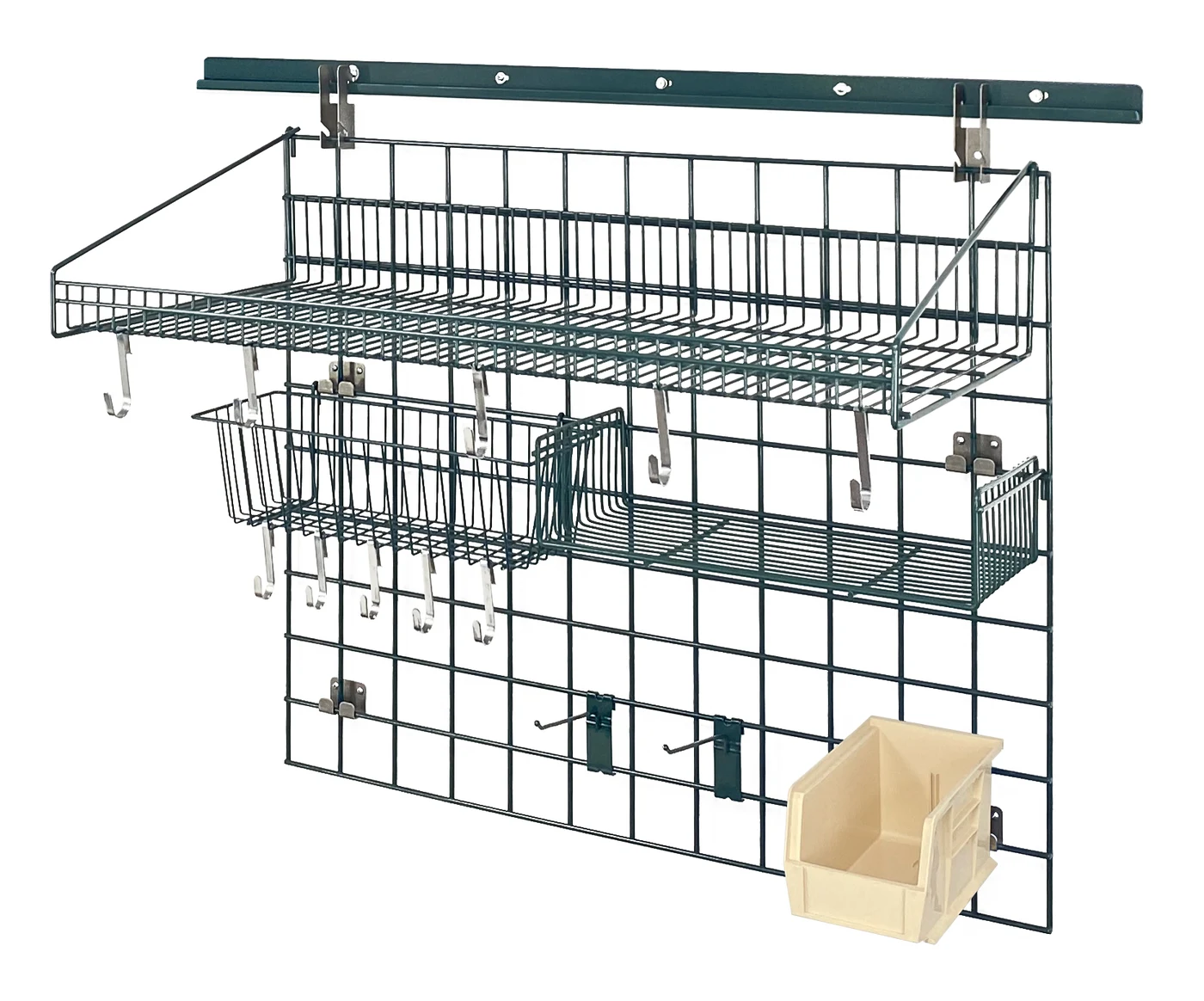 Quantum SGK-403036-2PIV Store Grid Standard-Duty Kit, 18"W x 36"D, 250 lb capacity, Green