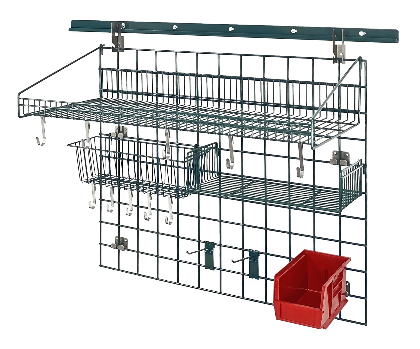 Quantum SGK-403036-2PRD Store Grid Standard-Duty Kit, 18"W x 36"D, 250 lb capacity, Green