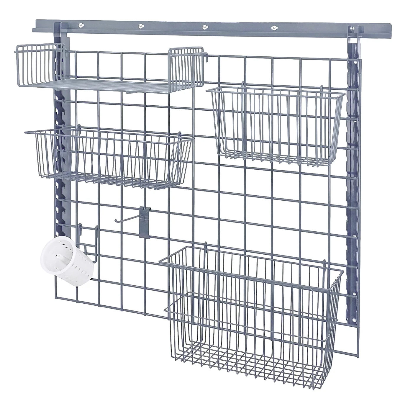 Quantum SGK-403036-3GY Store Grid Medium-Duty Kit, 18"W x 36"D, 400 lb capacity, Gray