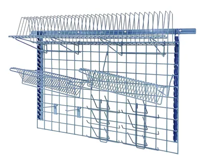 Quantum SGK-563048-1GY Store Grid Medium-Duty Kit, 14"W x 46"D, 400 lb capacity, Gray