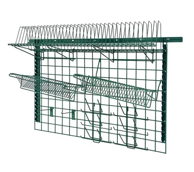 Quantum SGK-563048-1P Store Grid Medium-Duty Kit, 14"W x 46"D, 400 lb capacity, Green
