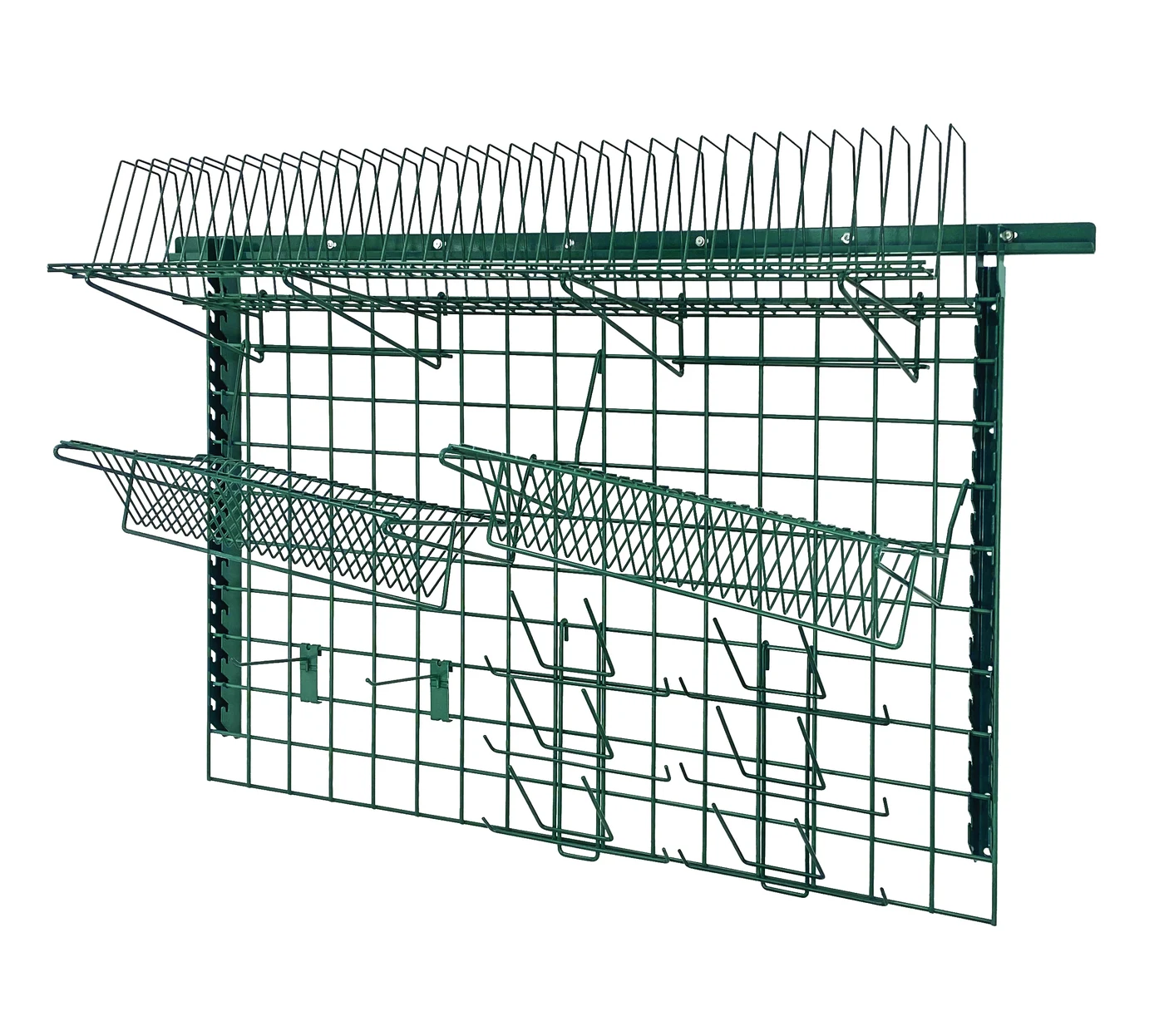 Quantum SGK-563048-1P Store Grid Medium-Duty Kit, 14"W x 46"D, 400 lb capacity, Green