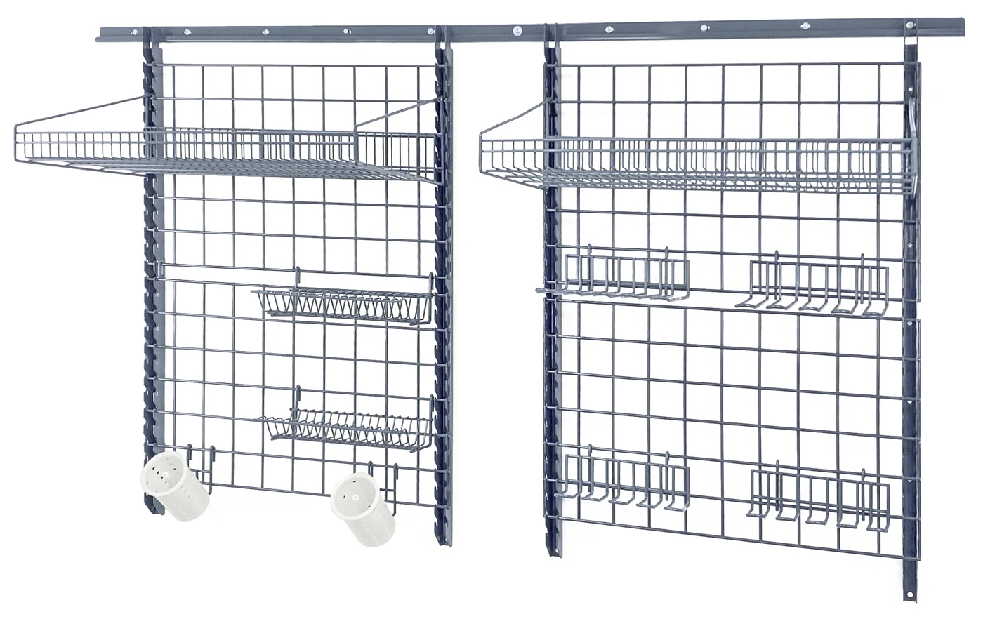 Quantum SGK-721830-1GY Store Grid Medium-Duty Kit, 18"W x 30"D, 400 lb capacity, Gray