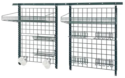 Quantum SGK-721830-1P Store Grid Medium-Duty Kit, 18"W x 30"D, 400 lb capacity, Green