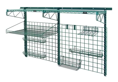 Quantum SGK-803036-1P Store Grid Medium-Duty Kit, 18"W x 36"D, 400 lb capacity, Green