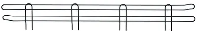 Quantum SL30BK Side Ledge, 30"W x 4"H, Black