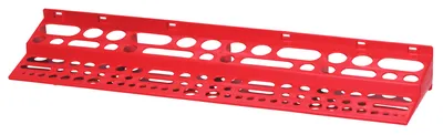 Quantum TR-96 Tool Rack, 24-1/8"W x 6"D x 2-3/4"H, 40 lb capacity, Red
