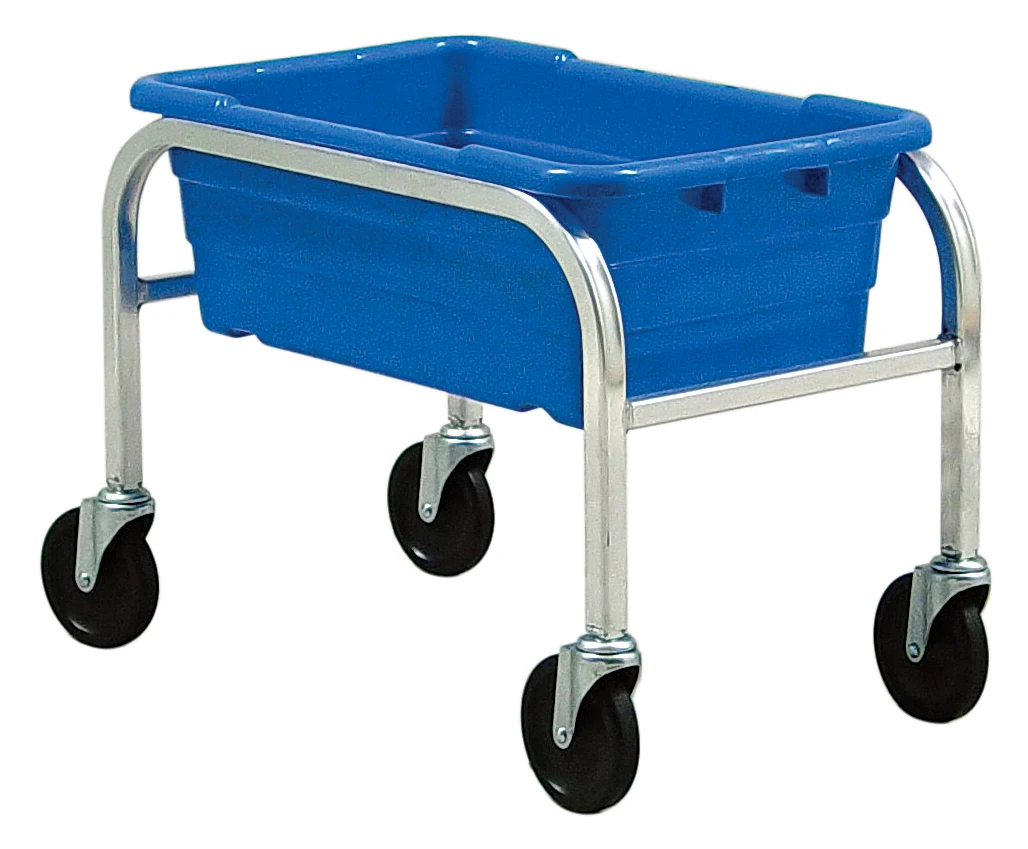 Quantum TR1-2516-8BL Mobile Tub Rack, 60 lb capacity, Gray Metallic