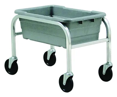 Quantum TR1-2516-8GY Mobile Tub Rack, 60 lb capacity, Gray Metallic