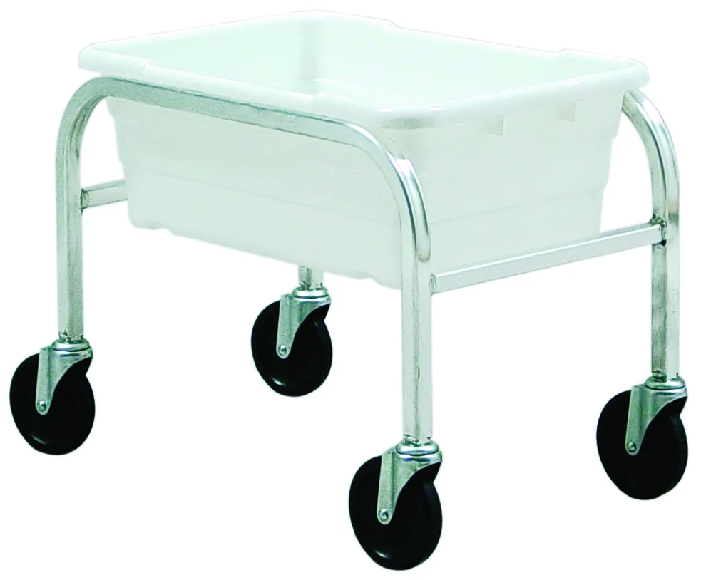 Quantum TR1-2516-8WT Mobile Tub Rack, 60 lb capacity, Gray Metallic