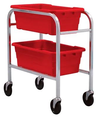 Quantum TR2-2516-8RD Mobile Tub Rack, 120 lb capacity, Gray Metallic
