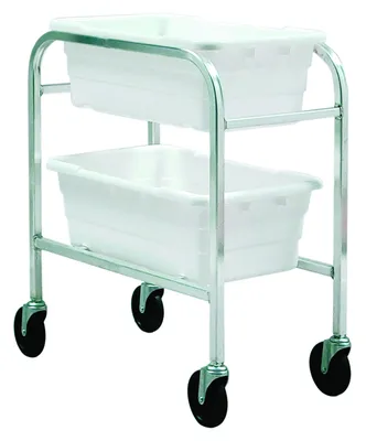 Quantum TR2-2516-8WT Mobile Tub Rack, 120 lb capacity, Gray Metallic