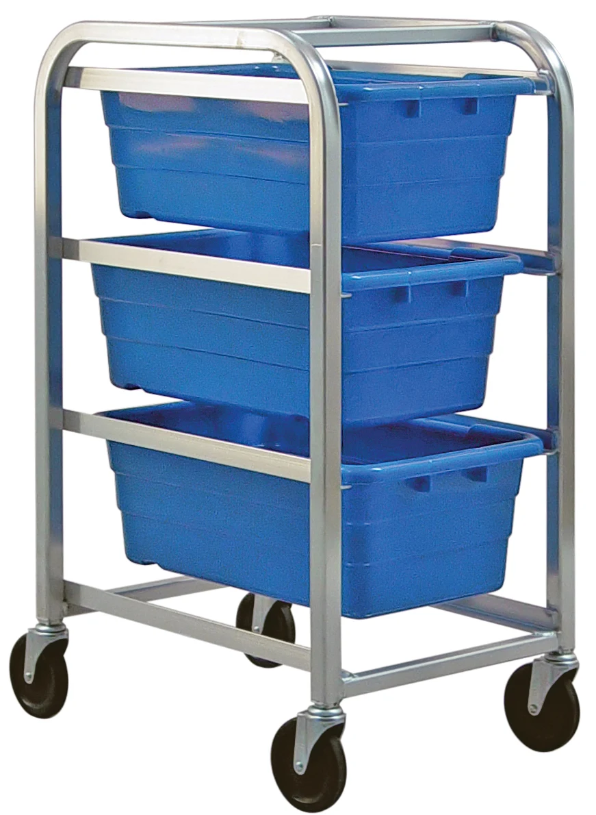 Quantum TR3-2516-8BL Mobile Tub Rack, 180 lb capacity, Gray Metallic