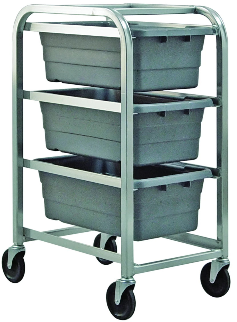 Quantum TR3-2516-8GY Mobile Tub Rack, 180 lb capacity, Gray Metallic