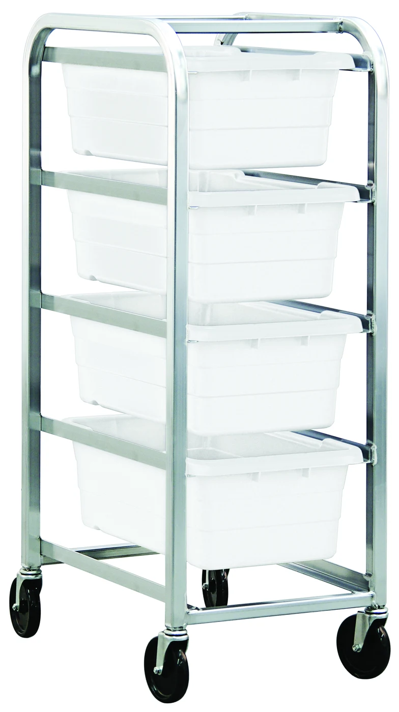 Quantum TR4-2516-8WT Mobile Tub Rack, 240 lb capacity, Gray Metallic