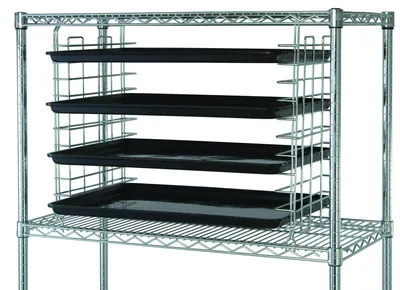 Quantum TS32C Tray Slide, Chrome, Set of 2 — in use
