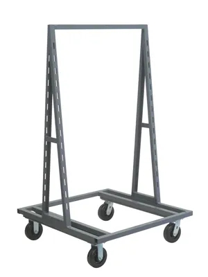 Quantum TTD-30 Double-Sided Removable Tray Truck, 38"W x 30"D x 67"H, 2000 lb capacity, Black