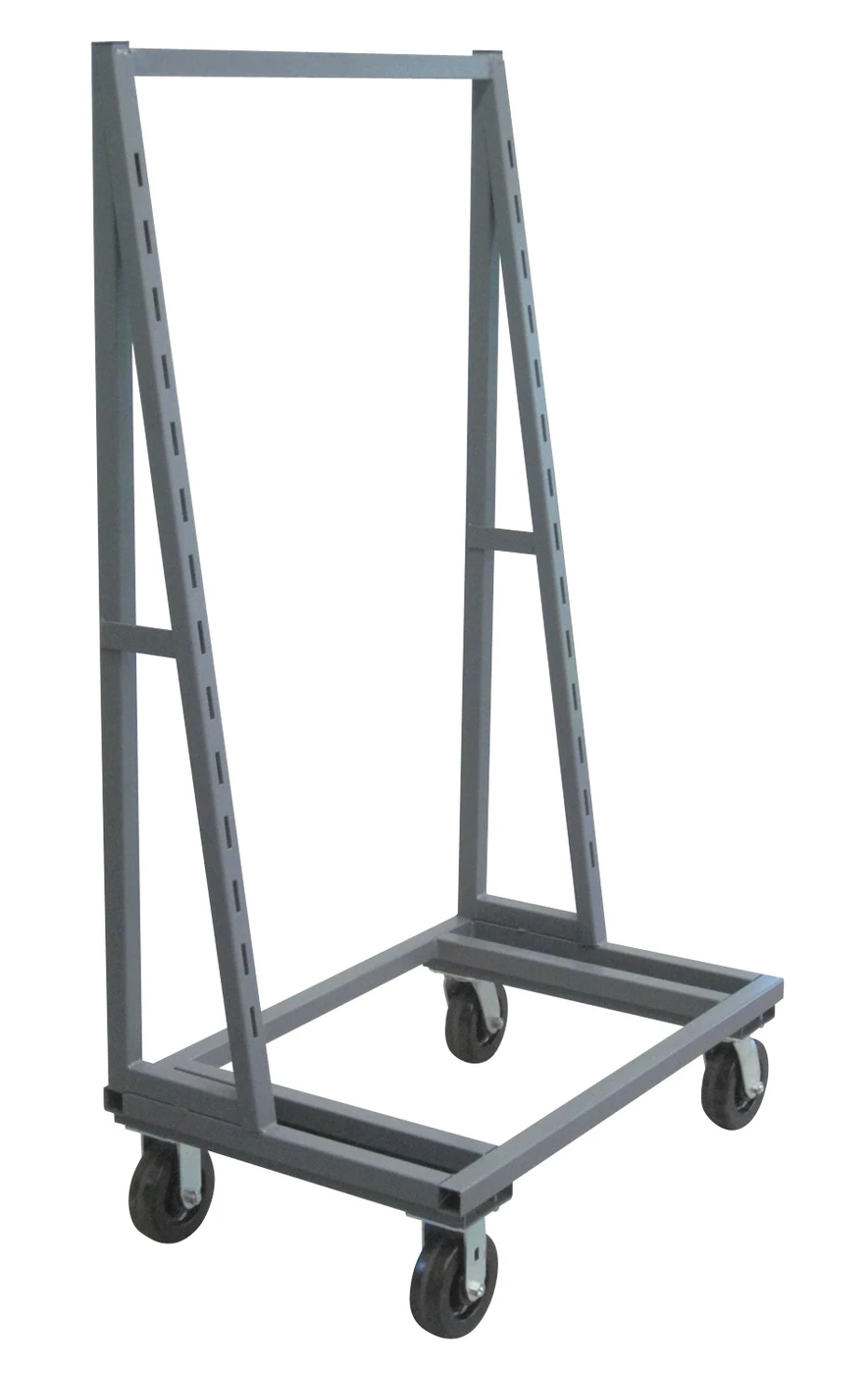 Quantum TTS-18 Single-Sided Removable Tray Truck, 38"W x 18"D x 67"H, 2000 lb capacity, Black