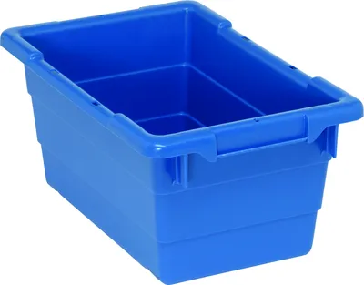 Quantum TUB1711-8BLNB Cross Stack Tub, 100 lb capacity, Blue