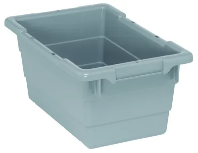 Quantum TUB1711-8GYCS Cross Stack Tub, 100 lb capacity, Gray, Case of 6
