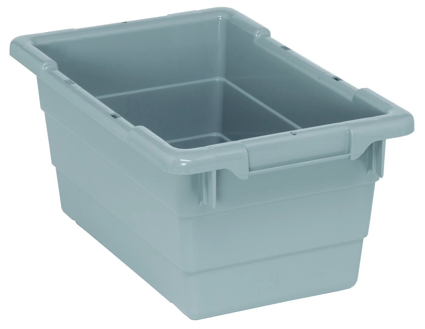 Quantum TUB1711-8GYCS Cross Stack Tub, 100 lb capacity, Gray, Case of 6