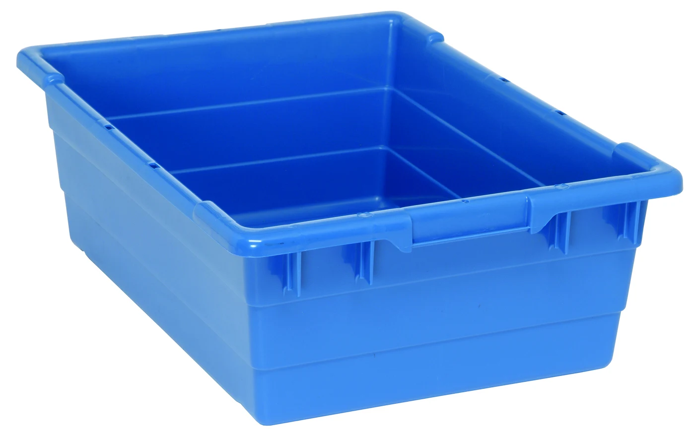 Quantum TUB2417-8BLCS Cross Stack Tub, 100 lb capacity, Blue, Case of 6