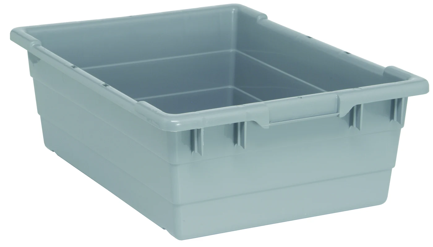 Quantum TUB2417-8GYNB Cross Stack Tub, 100 lb capacity, Gray