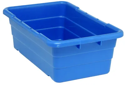 Quantum TUB2516-8BL Cross Stack Tub, 100 lb capacity, Blue