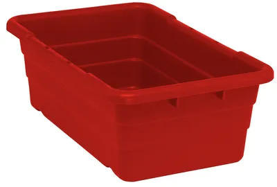 Quantum TUB2516-8RDCS Cross Stack Tub, 100 lb capacity, Red, Case of 6