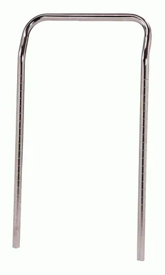 Quantum UH18S U-Handle, 18"W x 32"H, Stainless