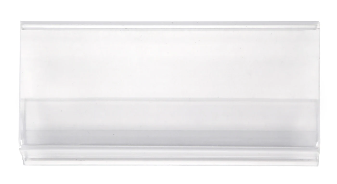 Quantum ULH57C Polymer Shef Label Holder, Clear