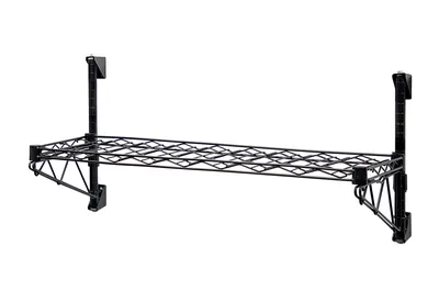 Quantum WC14-1436WC Cantilever Single Wine Shelf Post Wall Mount, 14"W x 36"D, 96 bottles capacity, Chrome