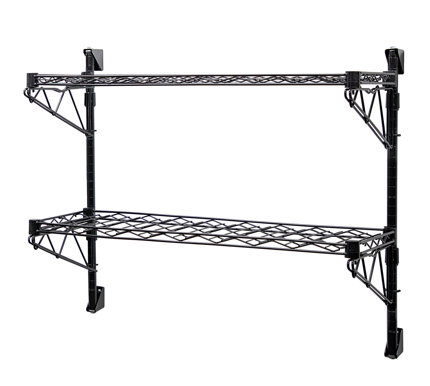 Quantum WC34-1448WC-2 Cantilever Single Wine Shelf Post Wall Mount, 48"D x 14"W, 96 bottles capacity, Chrome