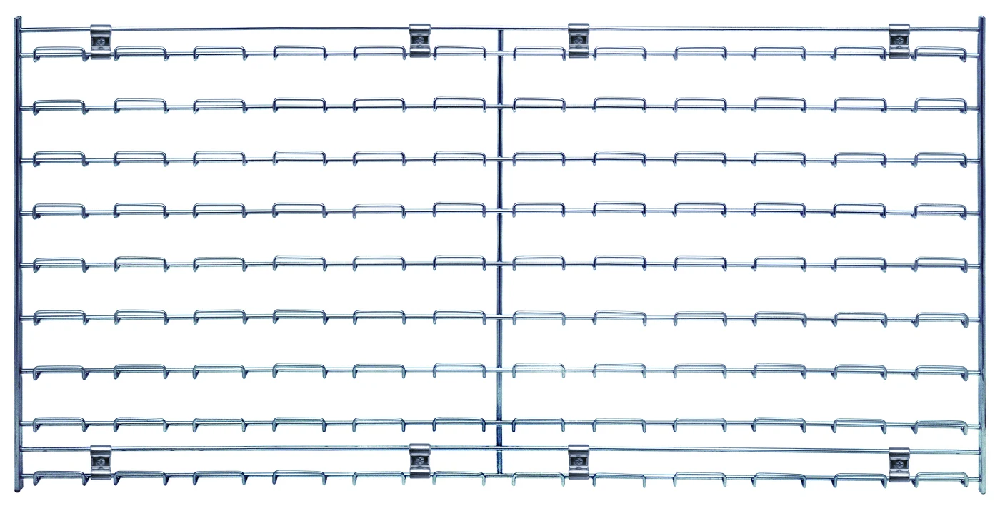 Quantum WLP-1836C Wire Louvered Panel, 36"L x 18"H, 175 lb capacity, Chrome